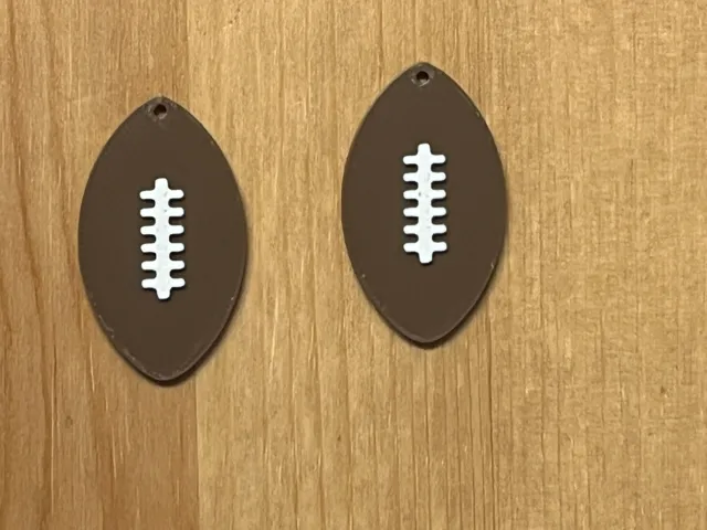 American football earrings