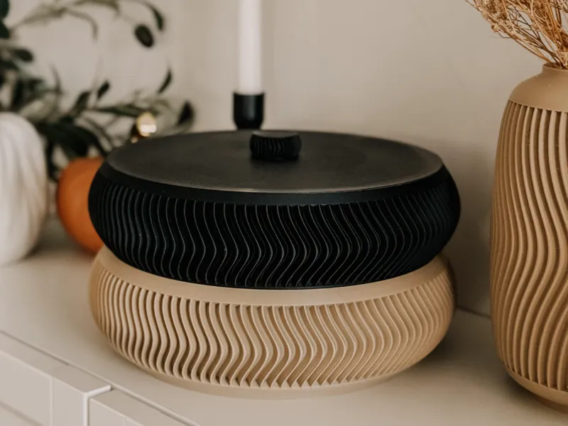 A Modern Stackable Bowl with Lid