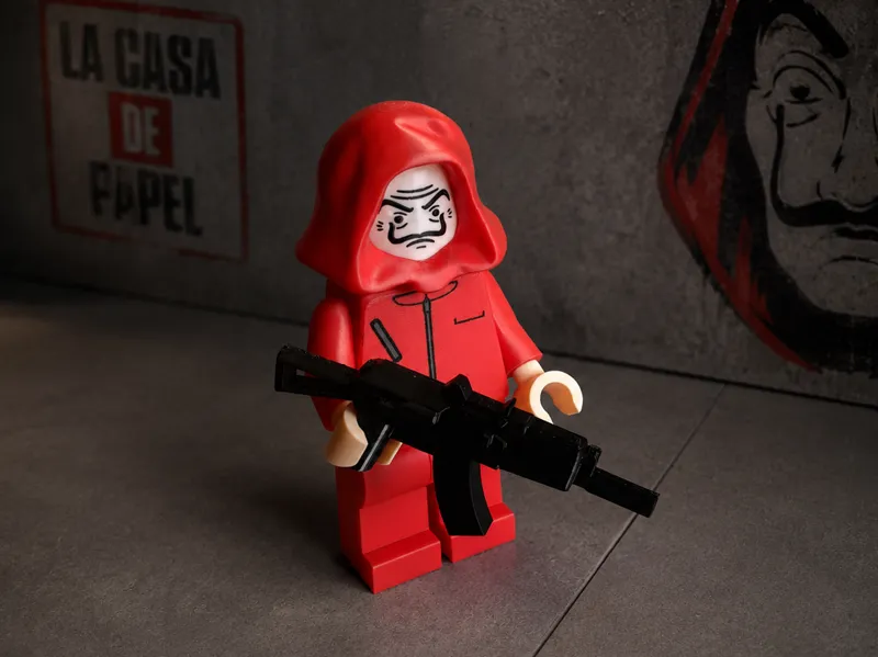 Brick man Money Heist 20cm