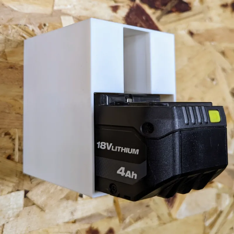 Ryobi 18V battery wall mount (4-6 Ah)