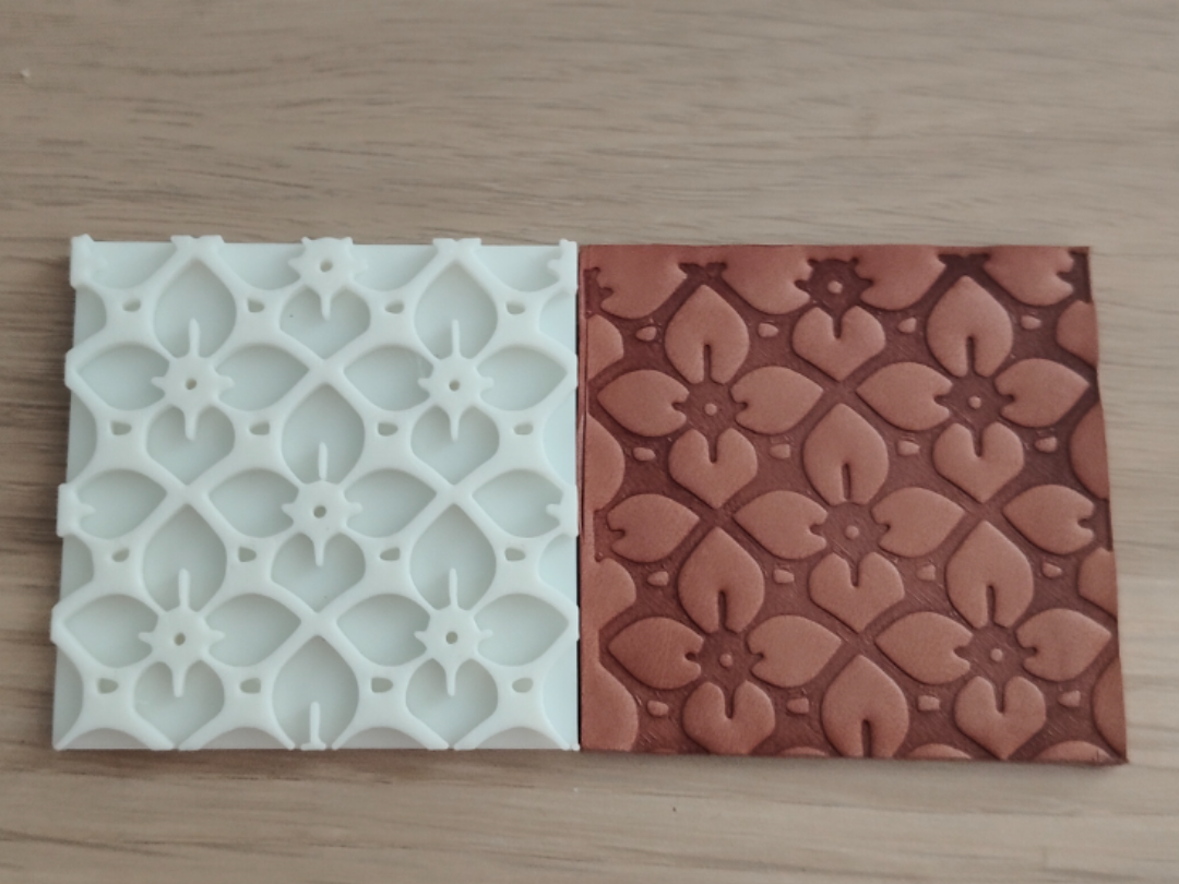 Flower Leather Stamp 200/100/50/25/ sizes 