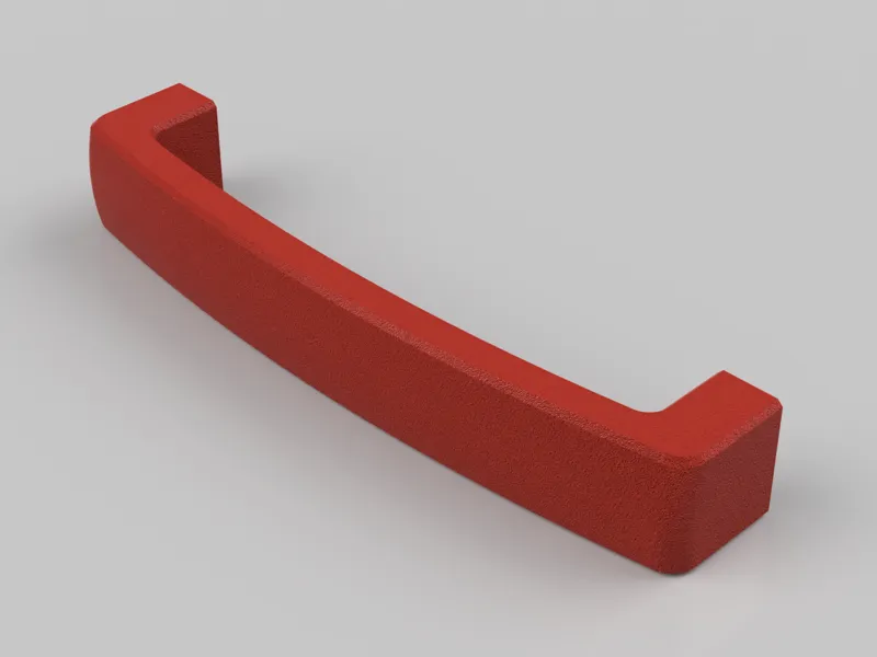 Drawer cabinet handle minimalistic parametric