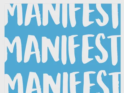 Manifest Wall Poster