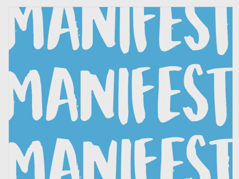 Manifest Wall Poster