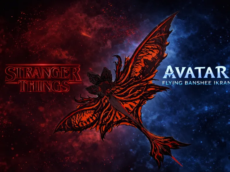 Avatar × Stranger Things – Flying Banshee Ikran