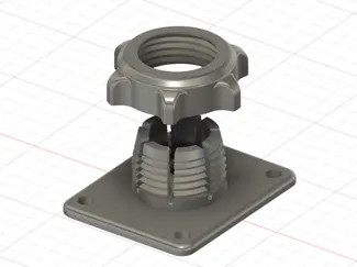 17mm Ball Mount Adapter Socket, AMPS 30x38mm
