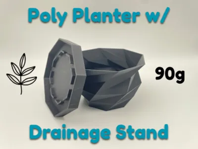 Poly Planter With Drainage Stand 