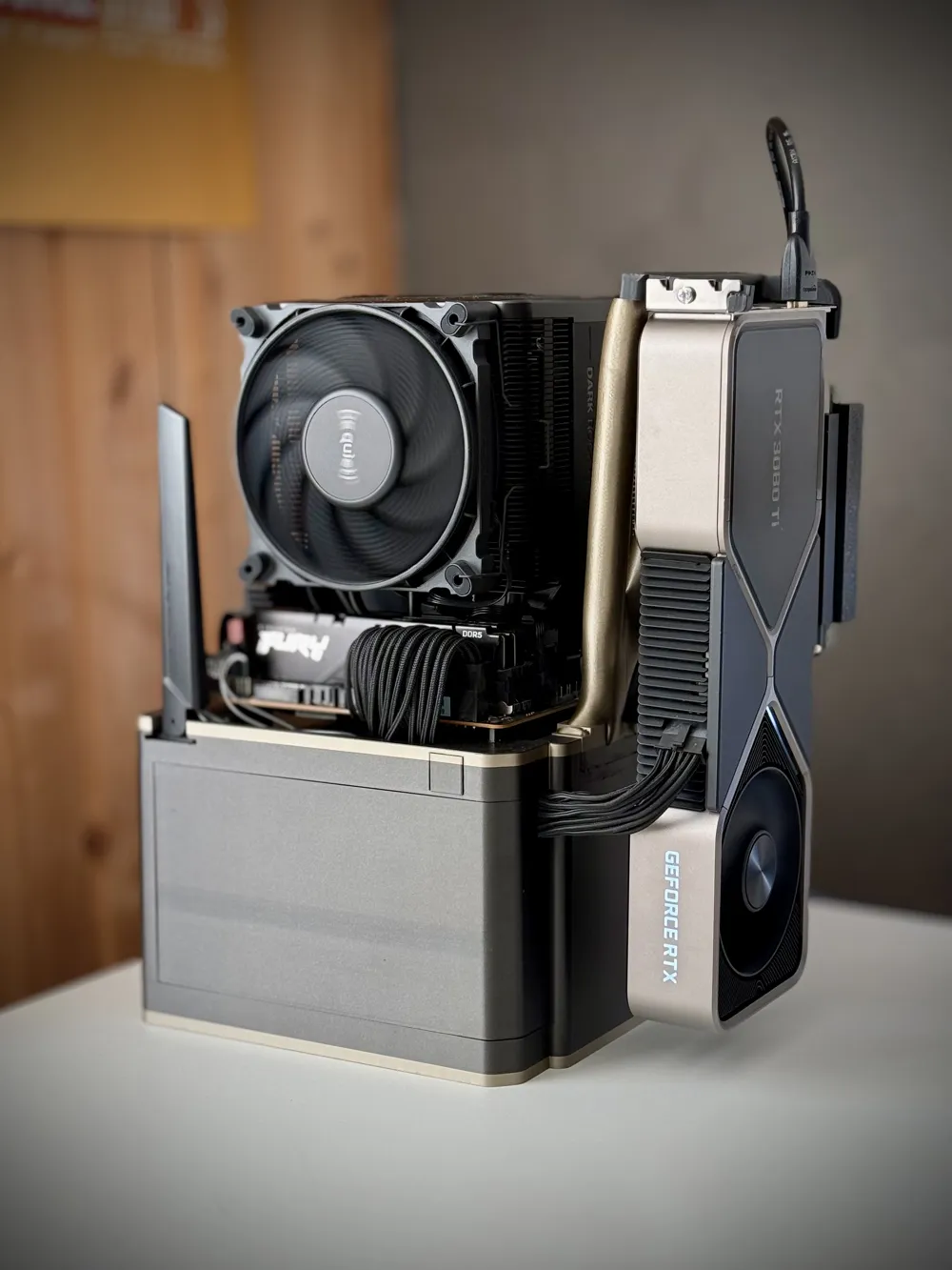 Custom Pc Frame Custom ITX Open Frame PC Case - Free 3D Print Model - MakerWorld
