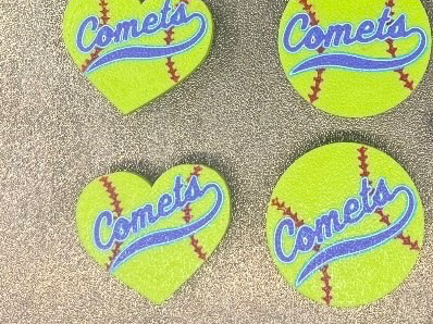 Baseball/ Softball Croc Jibbitz Charms Blanks 