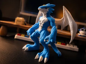 Modelo para impresión 3D: 数码宝贝—V仔兽EX(分色组装)V-mon EX Digimon — vista de referencia 3