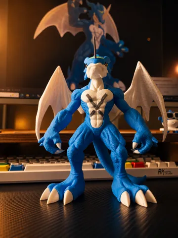 Modelo para impresión 3D: 数码宝贝—V仔兽EX(分色组装)V-mon EX Digimon — vista de referencia 5