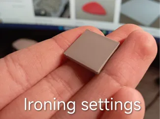 Ironing settings - smooth Top surfaces