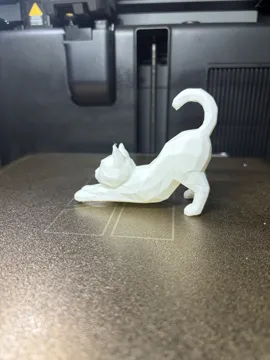Tapa o cubierta: Low Poly Stretching Cat – Cute Cat Decor — vista de referencia 4