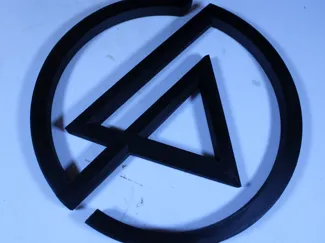 Linkin Park Logo Wall Art (Round Border)