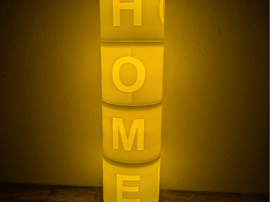 Illuminated Stackable Word/Lettering Tea light