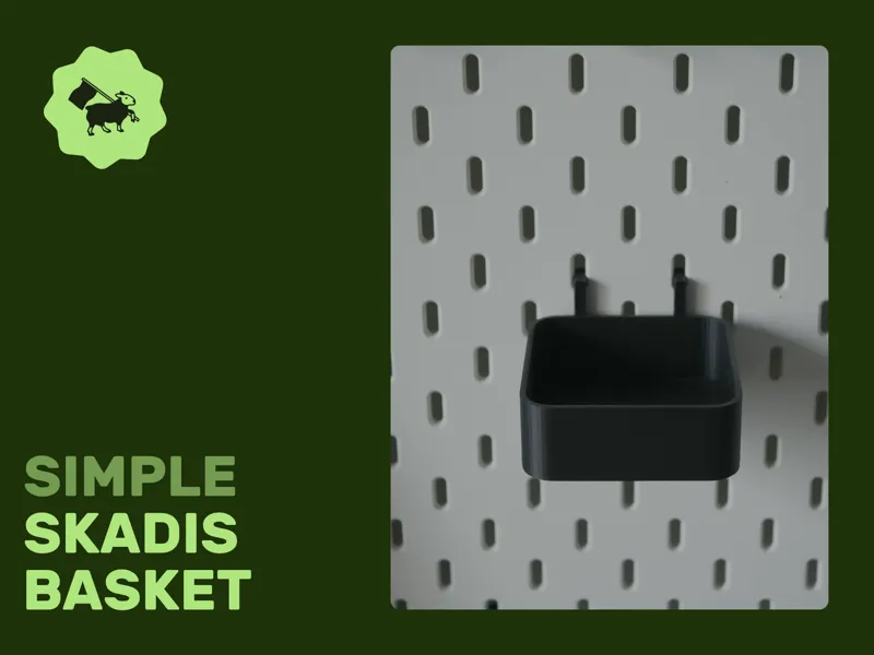 Skadis compatible basket