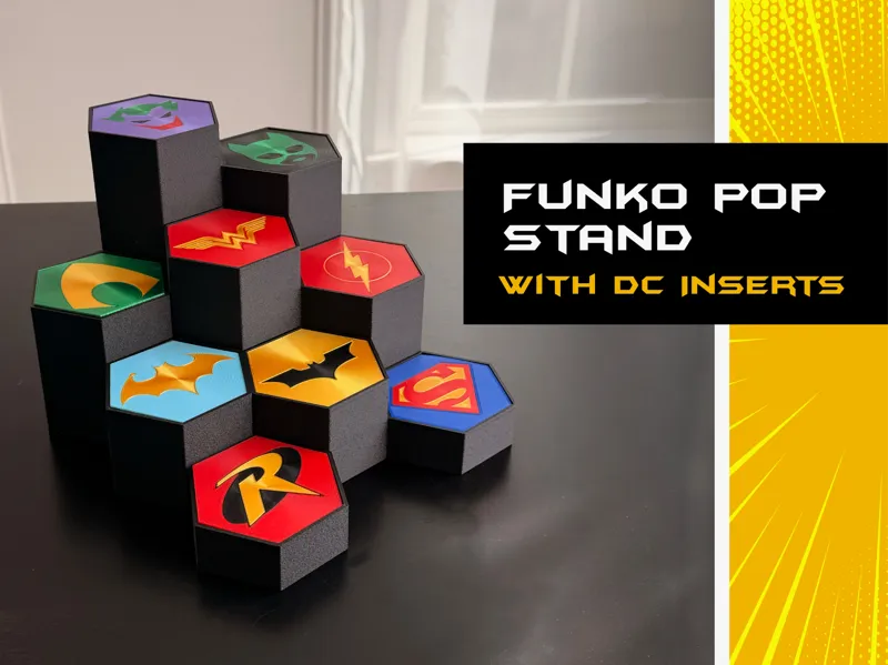 Funko Pop Hex Stand - DC Logo Inserts - Batman