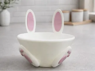 Easter Bunny Bowl / Basket - No Supports, No AMS!