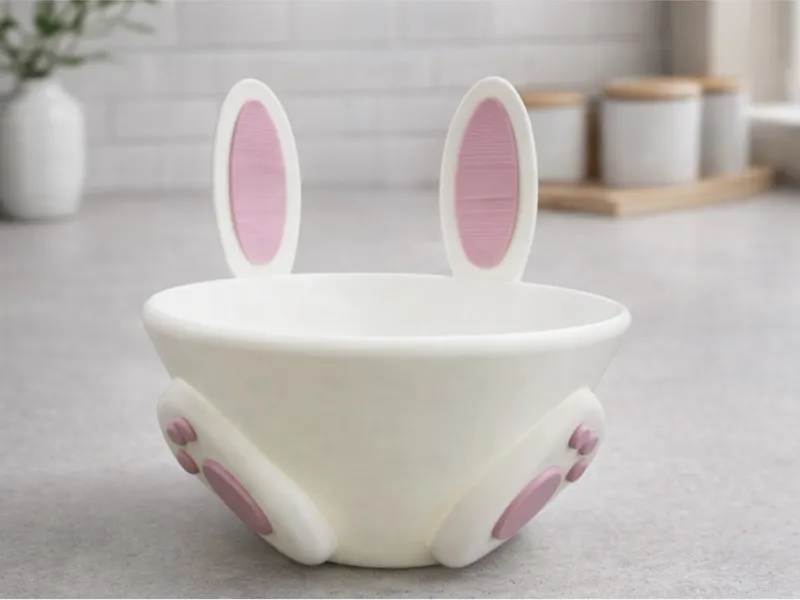 Easter Bunny Bowl / Basket - No Supports, No AMS!