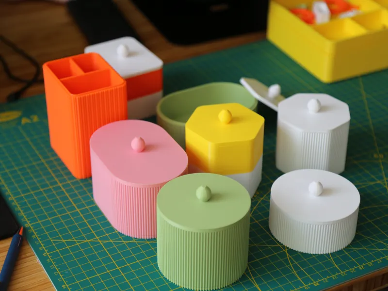 Customizable Stackable Organizer with Lid