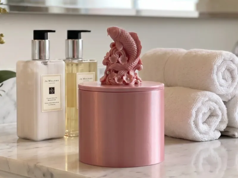 Koi Fish Bathroom Vanity Organizer