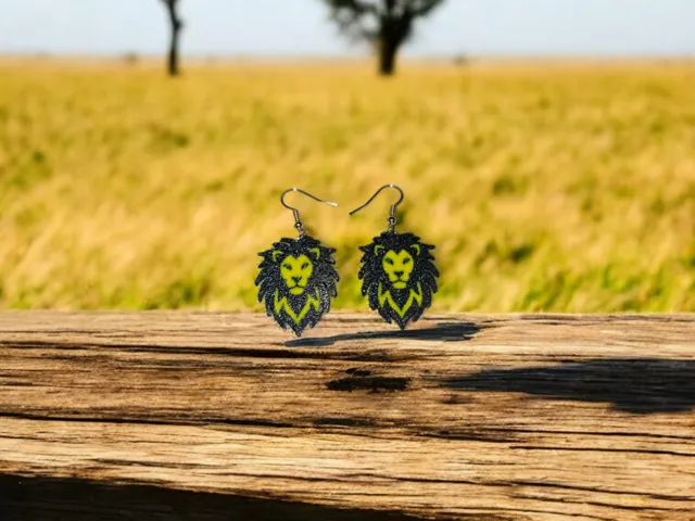 Lion earrings