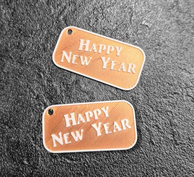 Happy New Year Tag Present Gift