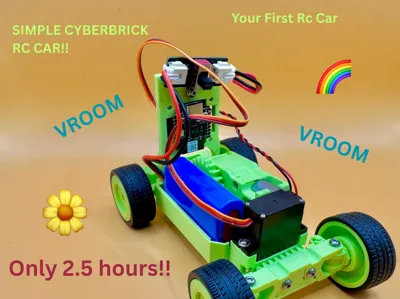 Your First CyberBrick RC CAR! 2.5 hours 60g only!