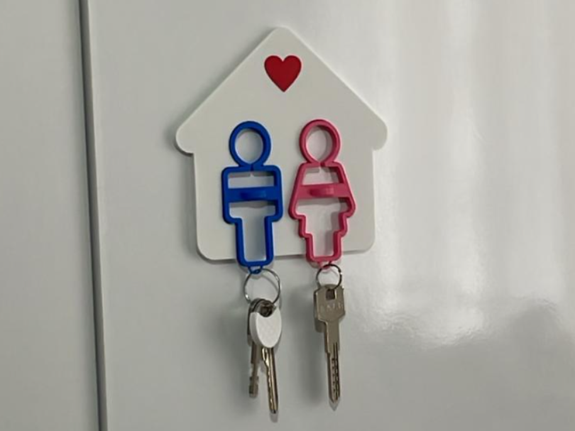 Double Keychain and Holder