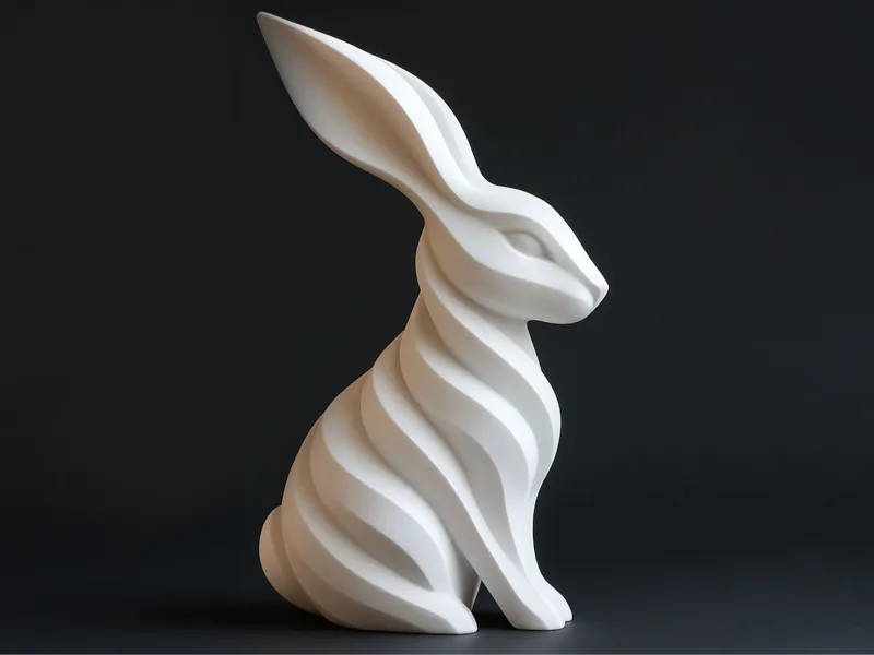 Modern Sculptural Bunny