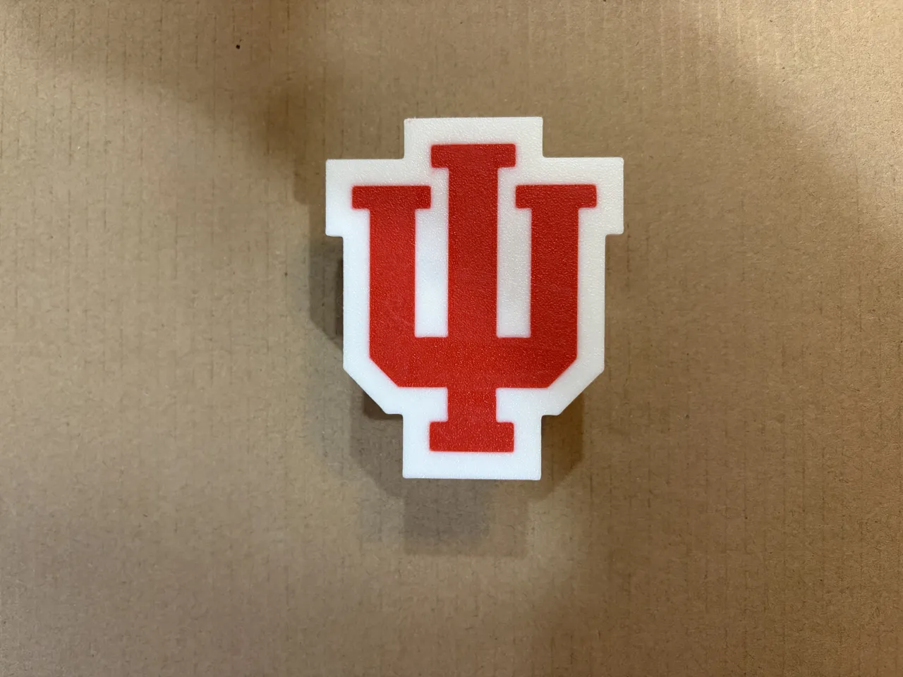 Brick Wreath IU Logo view 3