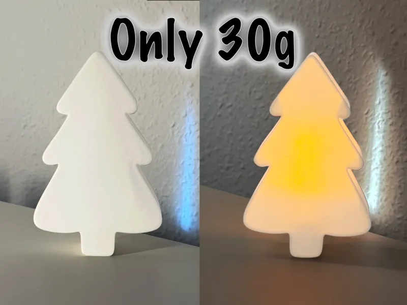 LED Teelicht Weihnachtsbaum (super wenig Material)