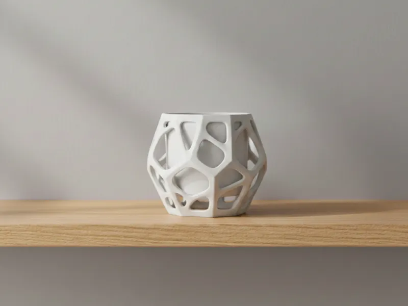 Voronoi Style Decorative Planter