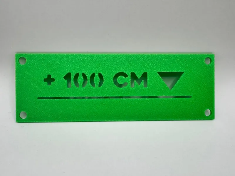 Construction Height Reference Marker +100 cm