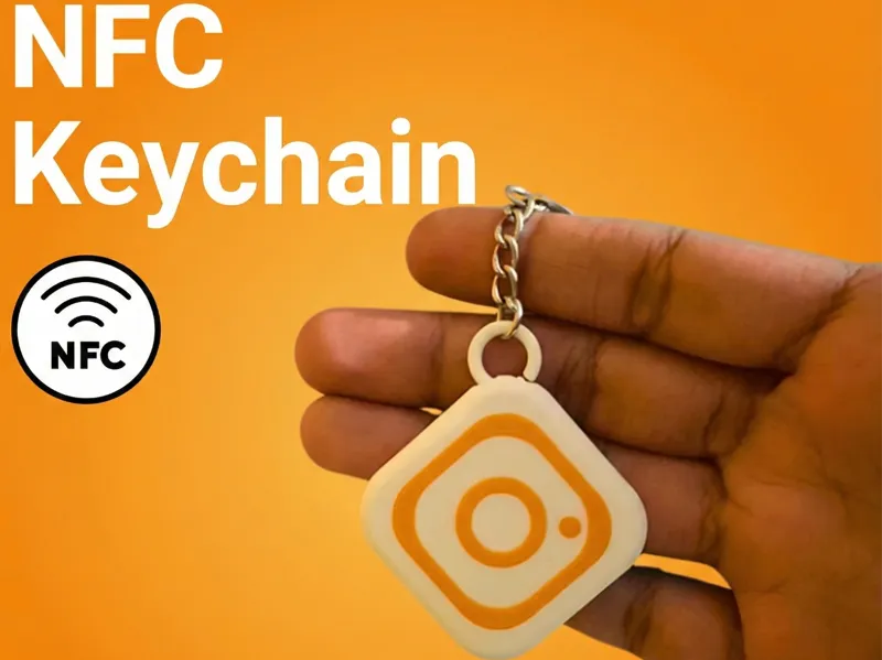 Instagram NFC Tag Keychain