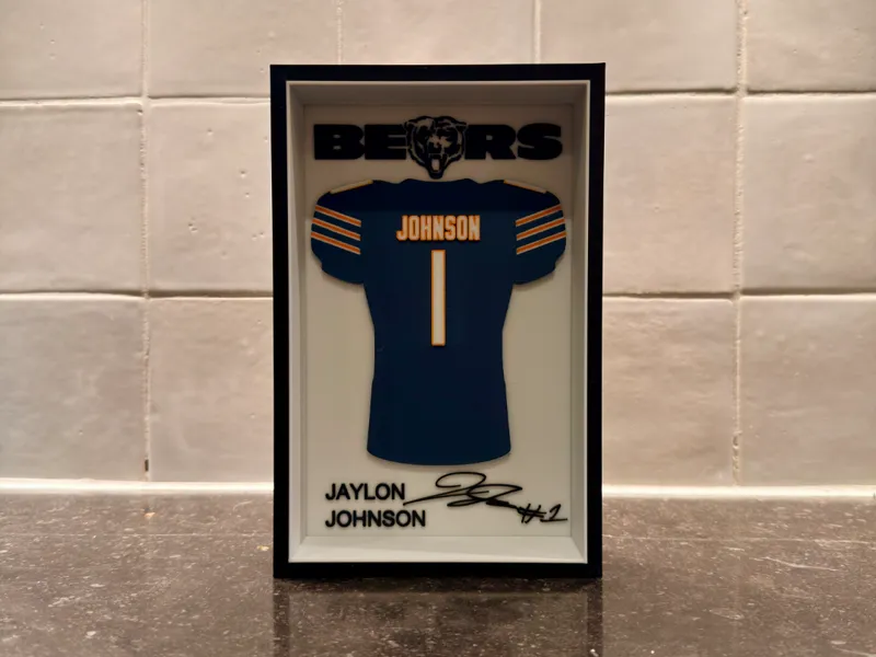 Jaylon Johnson - Chicago Bears - Jersey Frame