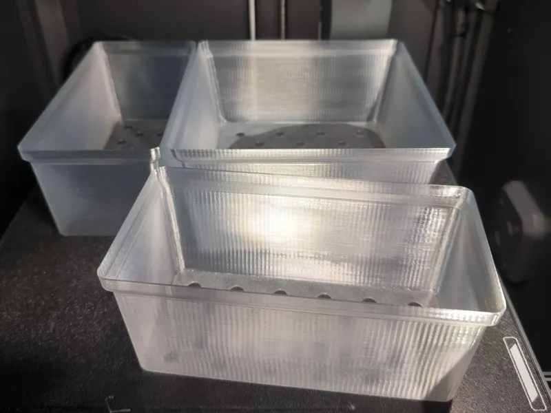 filament-efficient square pots
