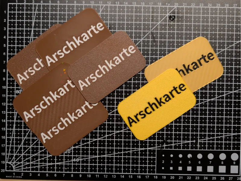 Arschkarte / Goldene Arschkarte