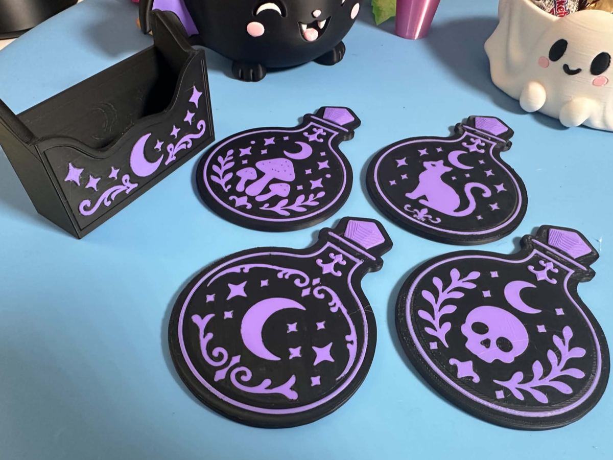 Mystic Potion Coaster and Holder Set - 1