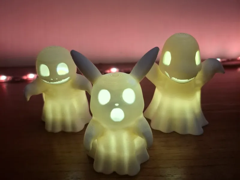 Pokémon ghost Pikachu Charmander Squirtle