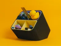 Desk organizer (3 pieces in one: base and inserts)