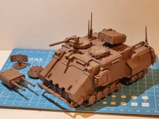 Troop Carrier Hovercraft Futuristic Tabletop Mini
