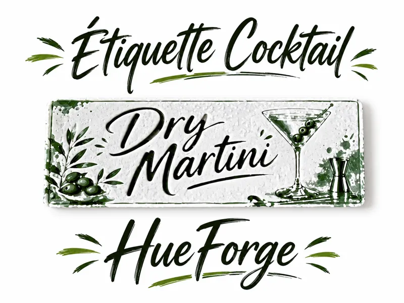 Dry Martini - Étiquette Cocktail