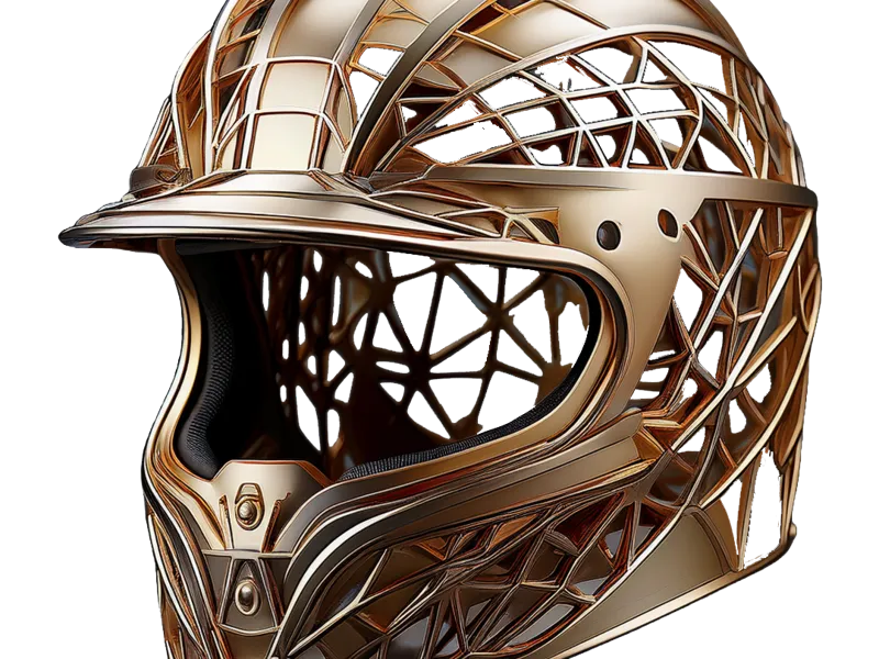 Capacete vazado