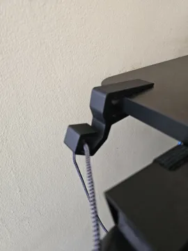 Letrero o emblema decorativo: Parametric Desk Hook (Friction-Fit) — vista de referencia 3