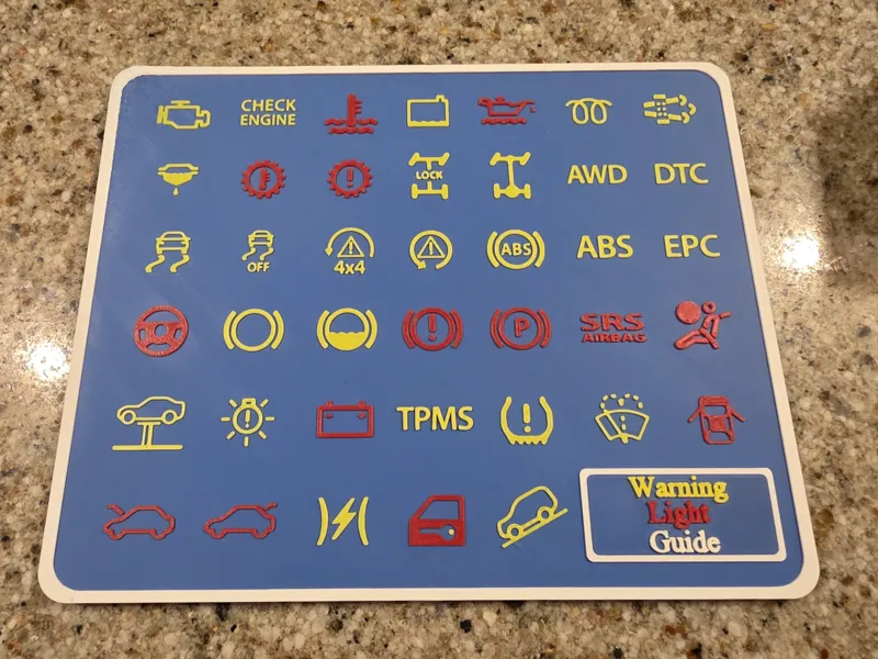 Warning light guide