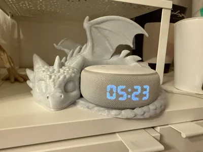 Suporte de Dragão Mágico Alexa Echo Dot 3ª Geração