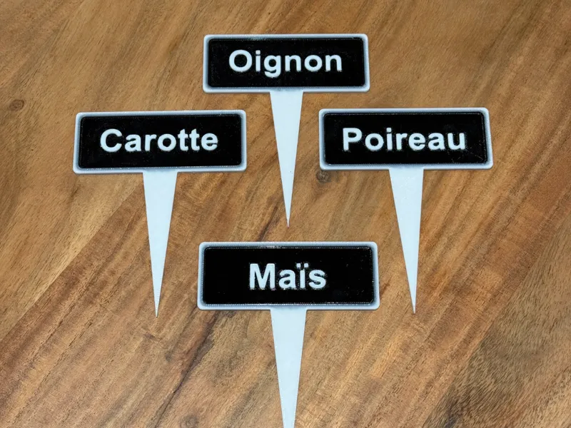 Etiquettes de potager ou jardin
