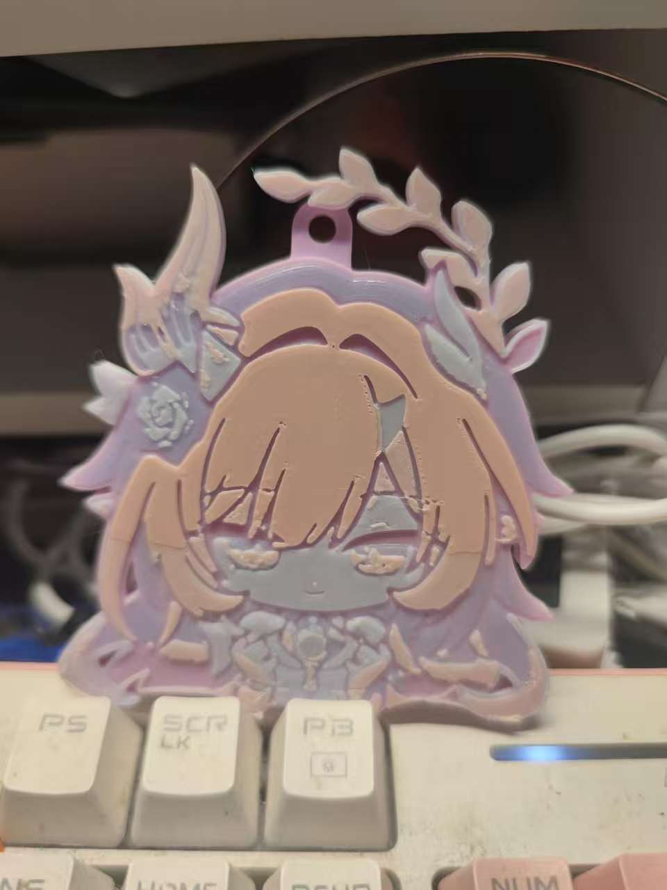 Miniatura 2 do modelo 3D （无需AMS）崩铁 昔涟 钥匙扣 挂件 无料