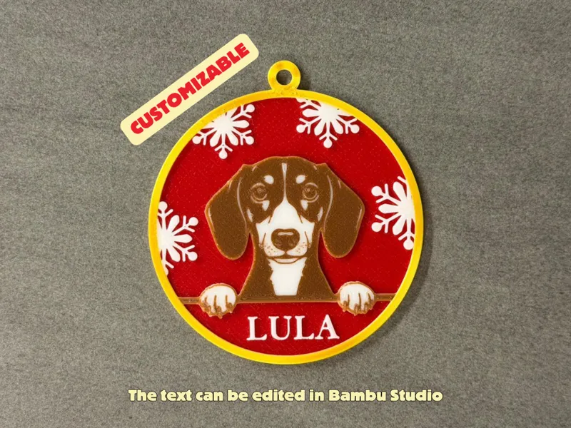 Dachshund Christmas Ornament